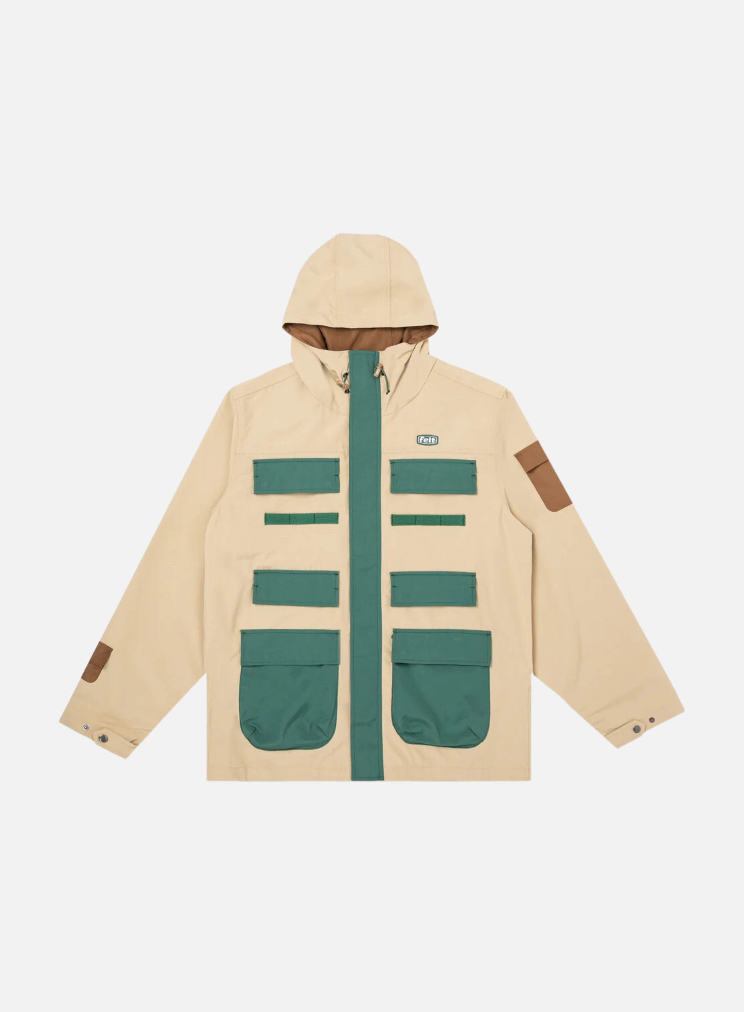Felt Coastal Utility Jacket (Tan/Green) — Cafeteria Media